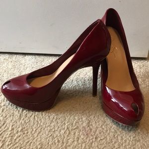 Red platform Jessica Simpsons